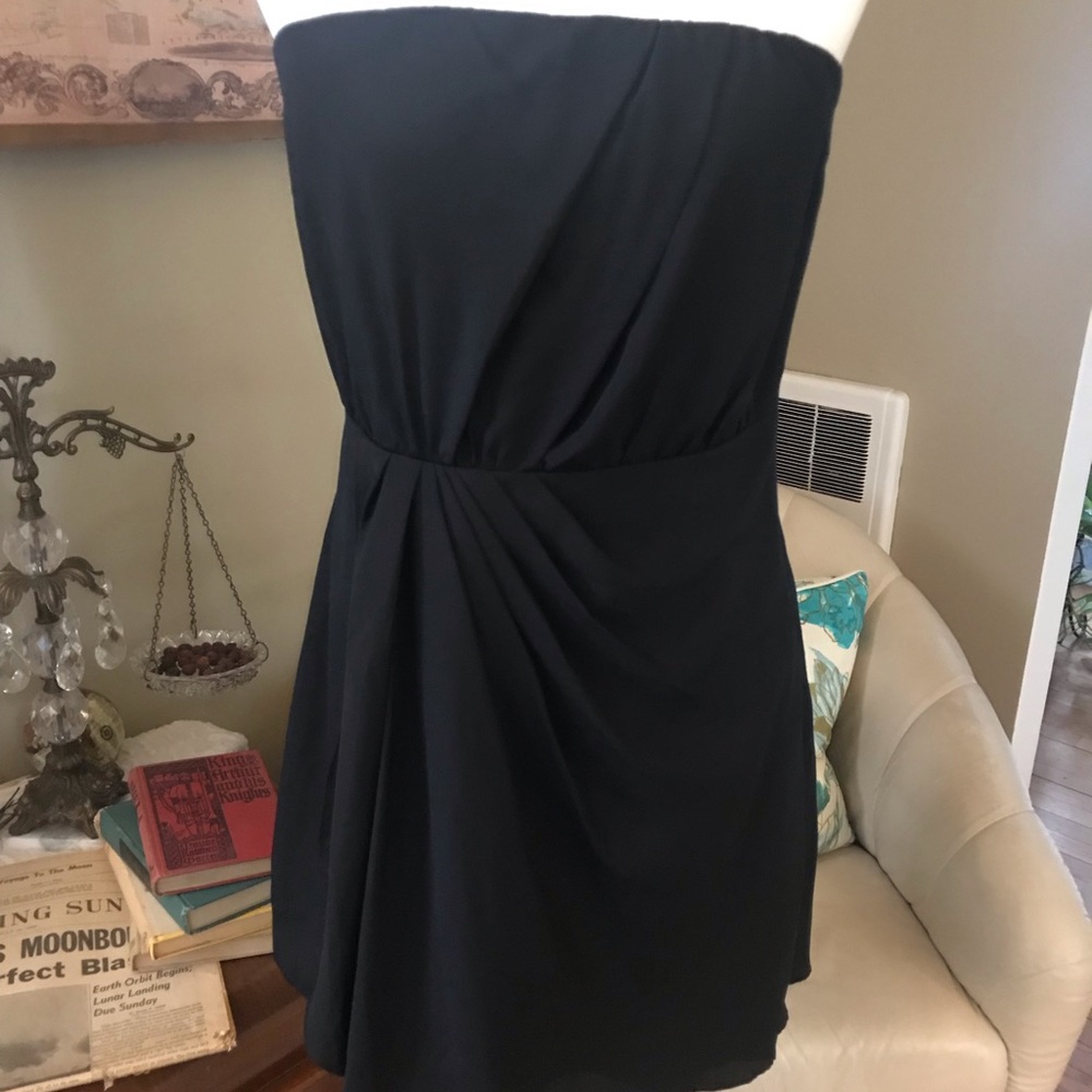 Little black dress with ruching